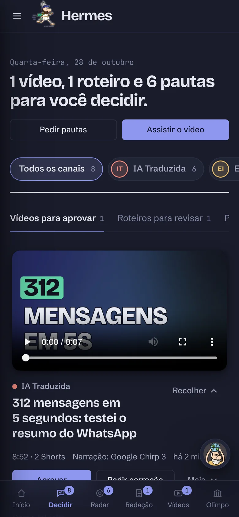 Para decidir no iPhone